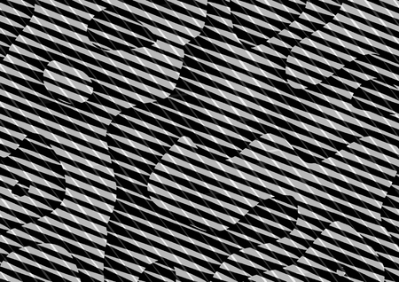 Vector illustration, abstract halftone backdrop in white and black tones in pop art style,...