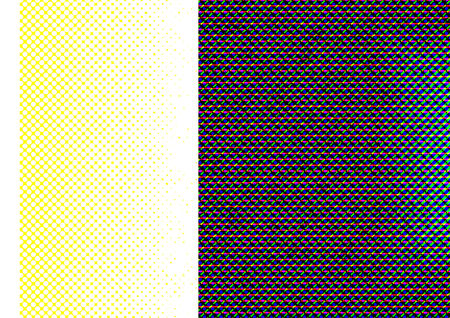 Abstract bright backdrop with pattern in pop art style, colored background for gifting cards, website, postcards, interior design, stickers, wrapping paper, advertisingの写真素材