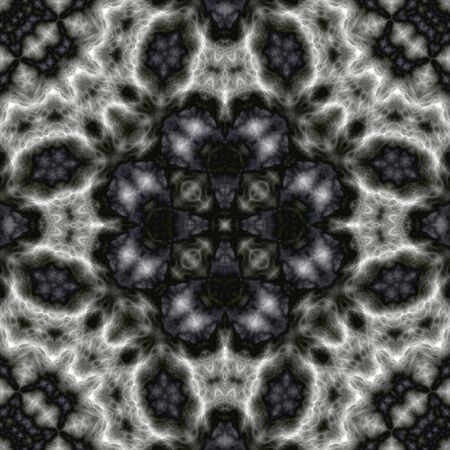 Digital illustration, geometric abstract pattern with 3d relief effect. Beige and black colors