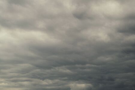 Beautiful dark sky with few clouds on sunset evening