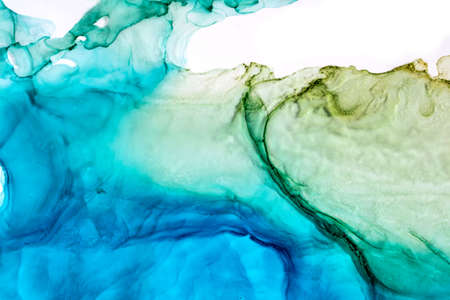 Abstract color background, hand drawn alcohol painting, liquid ink technique