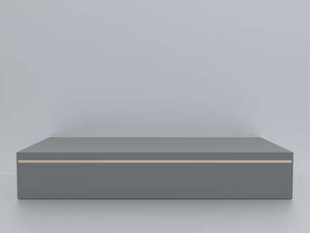 Scene with podium for mock up presentation in minimalism style with copy space, 3d render abstract background designの写真素材