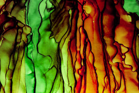 Abstract color background, hand drawn alcohol painting, liquid ink technique