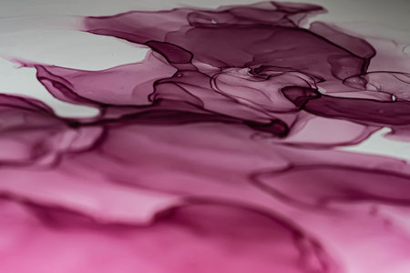 Abstract color background, hand drawn alcohol painting, liquid ink technique. Selective focusの写真素材