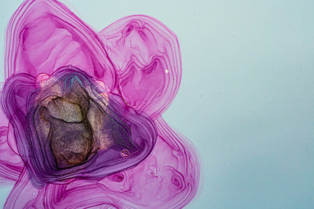 Abstract color background, hand drawn alcohol painting, liquid ink technique