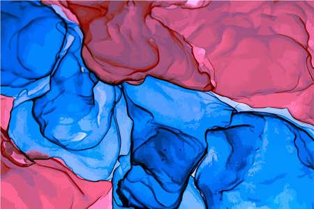 Abstract background, vector alcohol painting, liquid ink technique