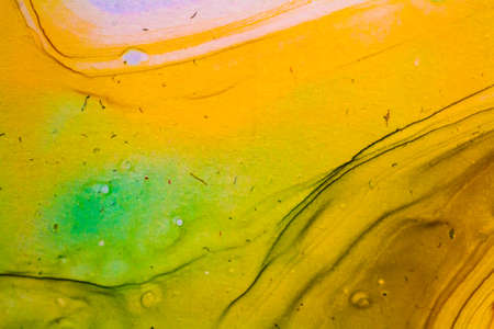 Abstract bright color fluid background, hand drawn alcohol painting. Liquid ink technique texture...