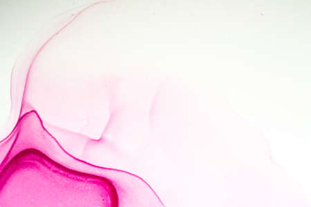 Abstract bright shiny color fluid background, hand drawn alcohol painting with golden streaks. Liquid ink technique texture for high resolution backdrop designの写真素材