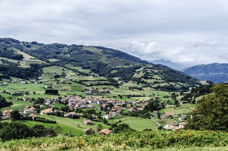 Village high in the mountain in Spain.の写真素材