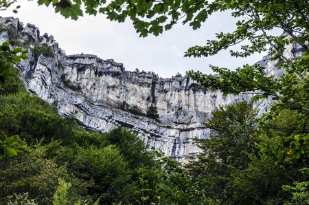 White rocks in to the mountain.の写真素材