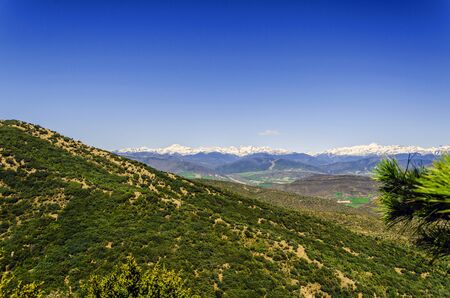 Beautiful view from the mountain in Spain.の写真素材