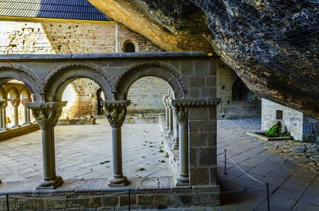 Religion temple under big rock in Spain.のeditorial素材
