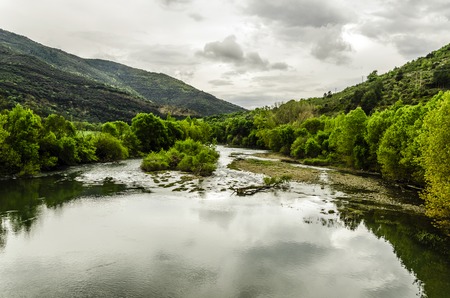 Beautiful and colorful environment close to Pamplona cityの写真素材