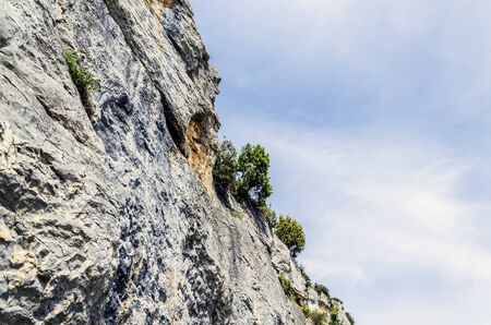 Big white cliff on the mountain in Spainの写真素材