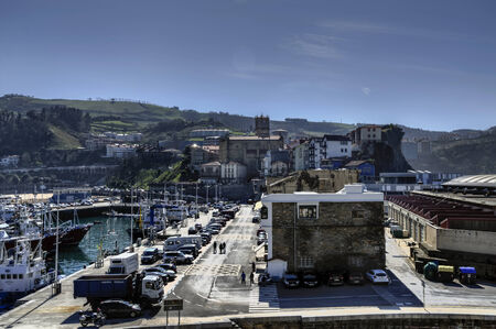 Beautiful cityscape at Getaria city のeditorial素材