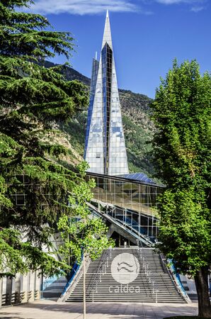 Amazing glass building in France with beautiful architecture and environmentのeditorial素材