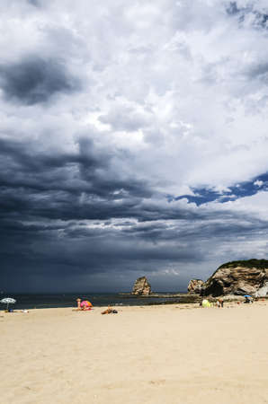 Hendaye (Basque: Hendaia) is the most south-westerly town and commune in Franceの写真素材
