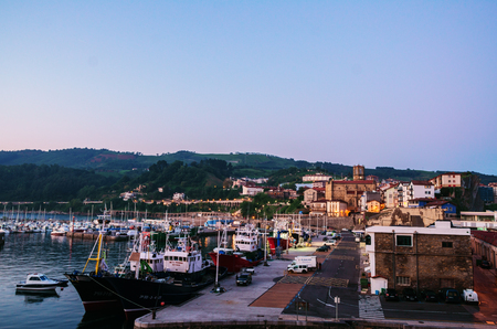 Getaria is a fishing and resort village located in northern Spain.のeditorial素材