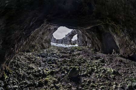 The big hole (Lubierriko Zulo Aundia - Urbasa)の写真素材