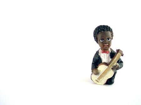 african kid playing guitarの写真素材