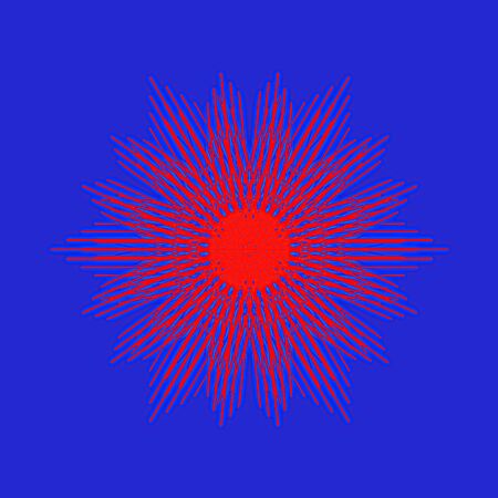 red and blueの写真素材