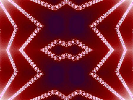 lip shaped pattern