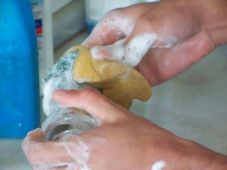 doing dishes