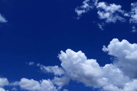 Cloudy blue skyの写真素材