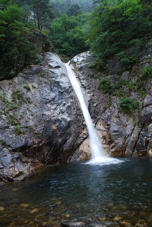 Biryeong waterfall in Seoraksan National Park, Korea.の写真素材