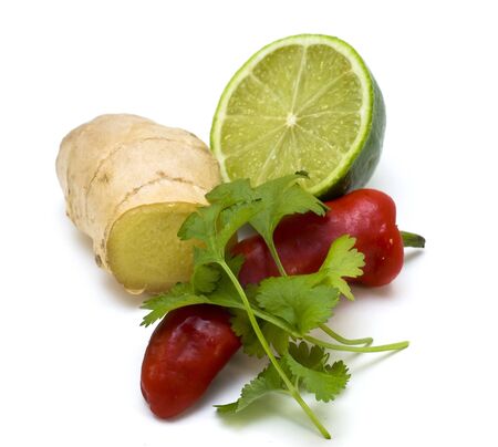 Some core ingredients for Thai cookingの写真素材