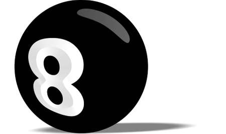 Black pool ball