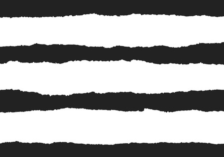 Torn paper vectors on a black backgroundのイラスト素材