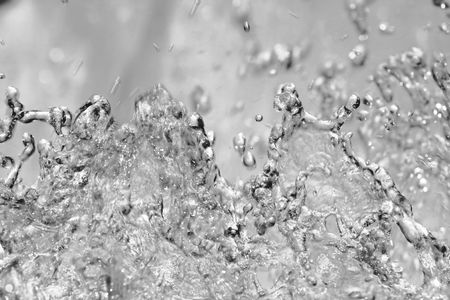 Fast moving water in fountainの写真素材