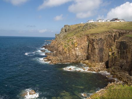 View of a Rocky coastline looking out to sea