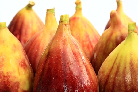 A close up of figs.の写真素材