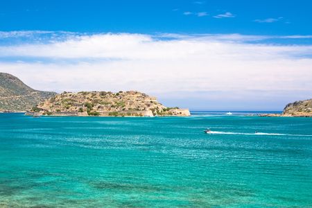 The ex-leper colony of Spinalonga, Crete, Greeceの写真素材