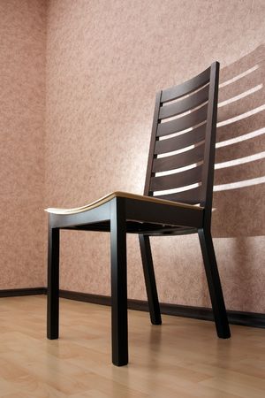 Shadow of a chair on the wall の写真素材