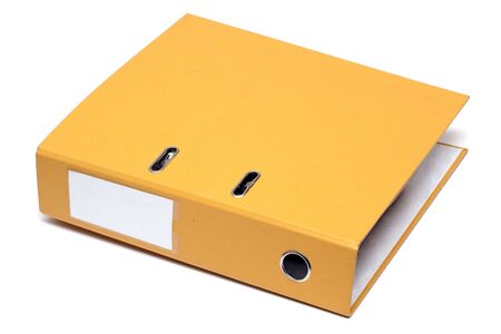 Document folder isolated on white backgroundの写真素材