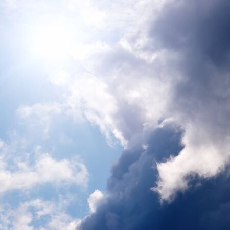 Sunlight through the clouds, picturesque skyの写真素材