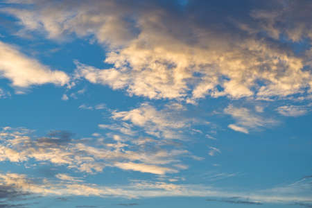 Tropical orange evening dusk sky