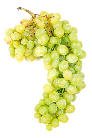 Bunch of grape isolated on white backgroundの写真素材