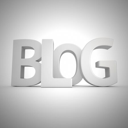 Word quot,Blog, written by white letters