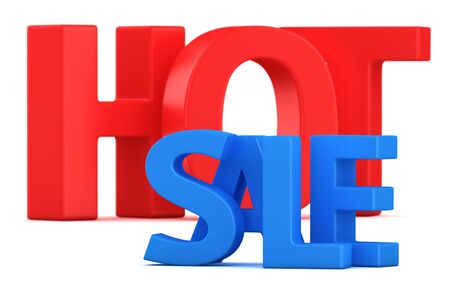 Text Hot sale on the white backgroundの写真素材