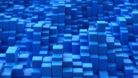 Blue mosaic surface with convex effectの写真素材