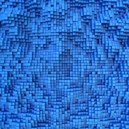 Blue mosaic surface with convex effectの写真素材