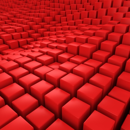 Red mosaic surface with convex effectの写真素材