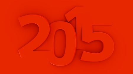 Bulging red plane figures 2015の写真素材