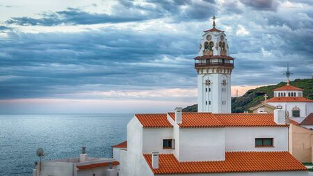 Landscape view to Basilica of Candelaria, Tenerife, Canary Islandsの写真素材