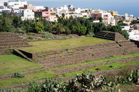 Guimar Pyramids landmark. Remnants of a Guanche ancient civilization, Tenerife, Canary Islandsの写真素材