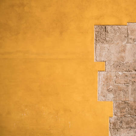 The inside wall of Torres de Quart (ancient western city gate of old town Valencia).の写真素材